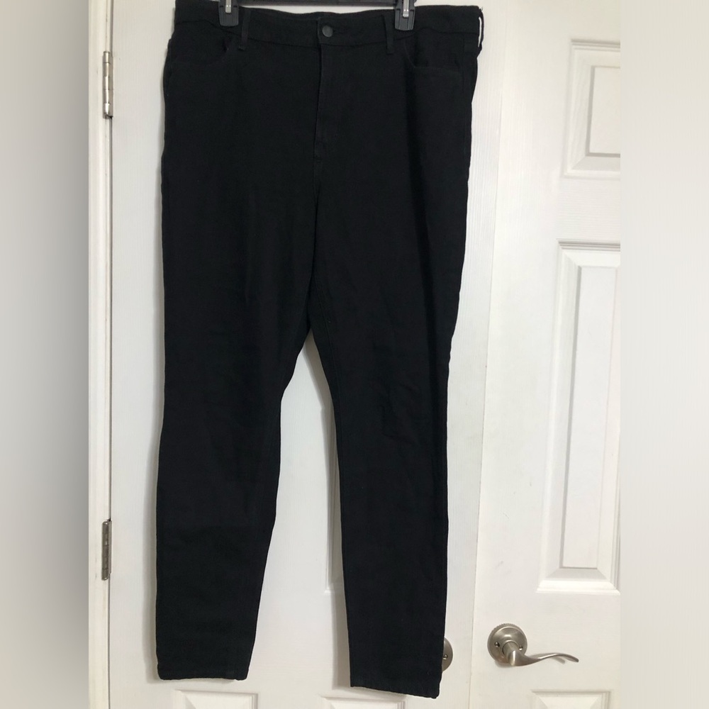 Old Navy high rise Wow super‎ skinny black jeans women’s size 16